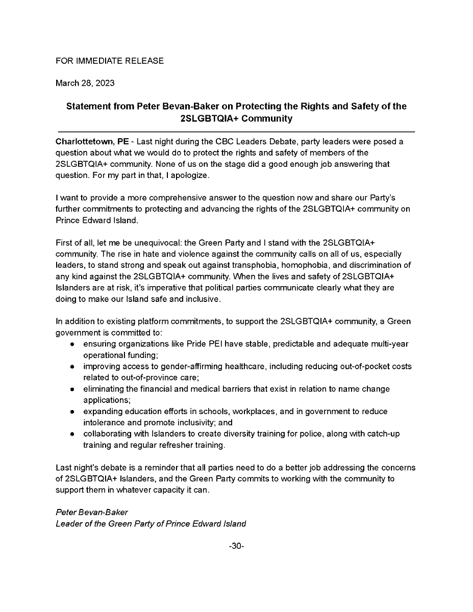 Green Party of PEI tweet media