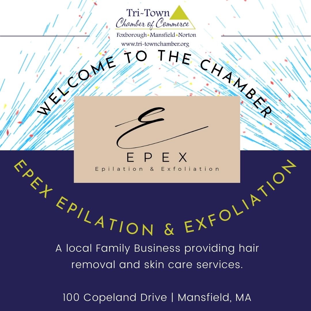 We are thrilled to welcome Mansfield Business Epex Epilation and Exfoliation to the Tri-Town Chamber.  Learn more about them here tri-townchamber.org/list/Member/ep…