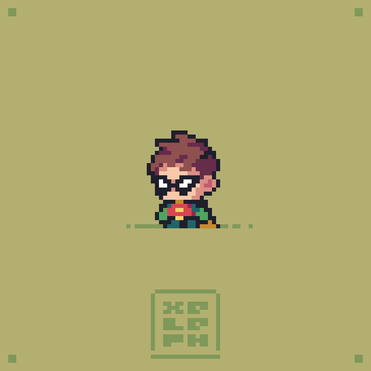 Xeleph_'s tweet photo. Robin #pixelart https://t.co/vetXdXUx0w