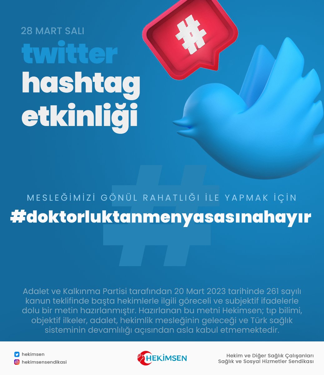 Hekimlikten MEN etmekten bahsediyorsun sayın <a href="/saglikbakanligi/">T.C. Sağlık Bakanlığı</a> <a href="/drfahrettinkoca/">Dr. Fahrettin Koca</a> . Menemen pişirmeye benzemez bu. 200binden fazla hekim var karşında. <a href="/hekimsen/">Hekimsen</a> bu zorbalığa DUR diyecek.