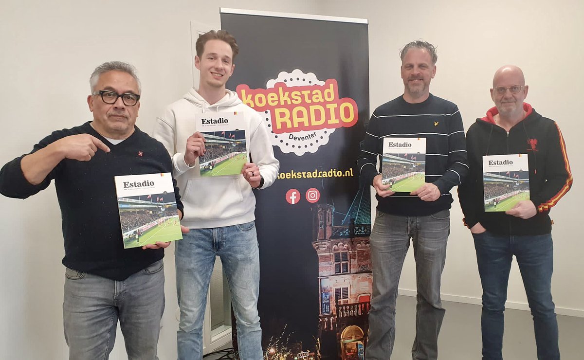 🎙️🟡🔴 <a href="/JimHolterhues/">Jim Holterhuës</a> van Staantribune was te gast bij Code Rood Geel van <a href="/Koekstadfm/">Koekstad FM</a>. Onderwerp: Estadio 1️⃣, geheel over de Adelaarshorst van <a href="/GAEagles/">Go Ahead Eagles 🦅</a>!

🏟️ Presentatie: a.s. donderdag, 19h30, Vetkampstraat

🎧 Luister: spoti.fi/40ltxXP

📕 Bestel: staantribune.nl/shop