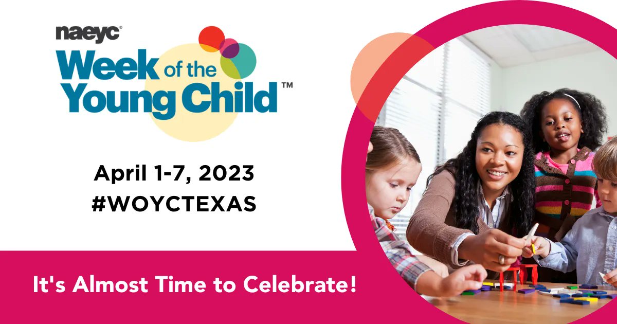 Join us in celebrating the Week of the Young Child from April 1-7! Recognize our youngest learners, families, and educators. Visit our WOYC website for info and resources to prepare for this special week of activities and surprises. Don't miss out! buff.ly/3LSAI5A