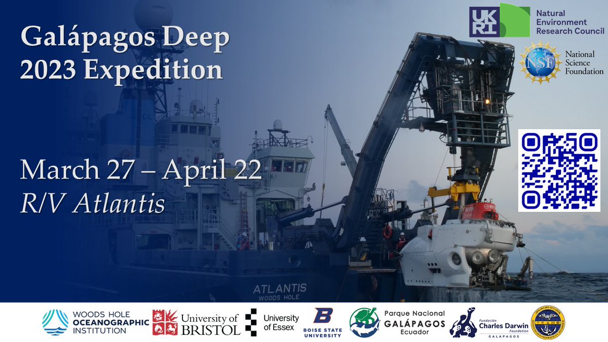 Bon voyage to @RV_Atlantis, heading to @parquegalapagos for #HOVAlvin dives with a rock-star international team, including #WHOI's Dan Fornari! @NSF #NSFfunded @NERCscience #GalapagosDeep2023 