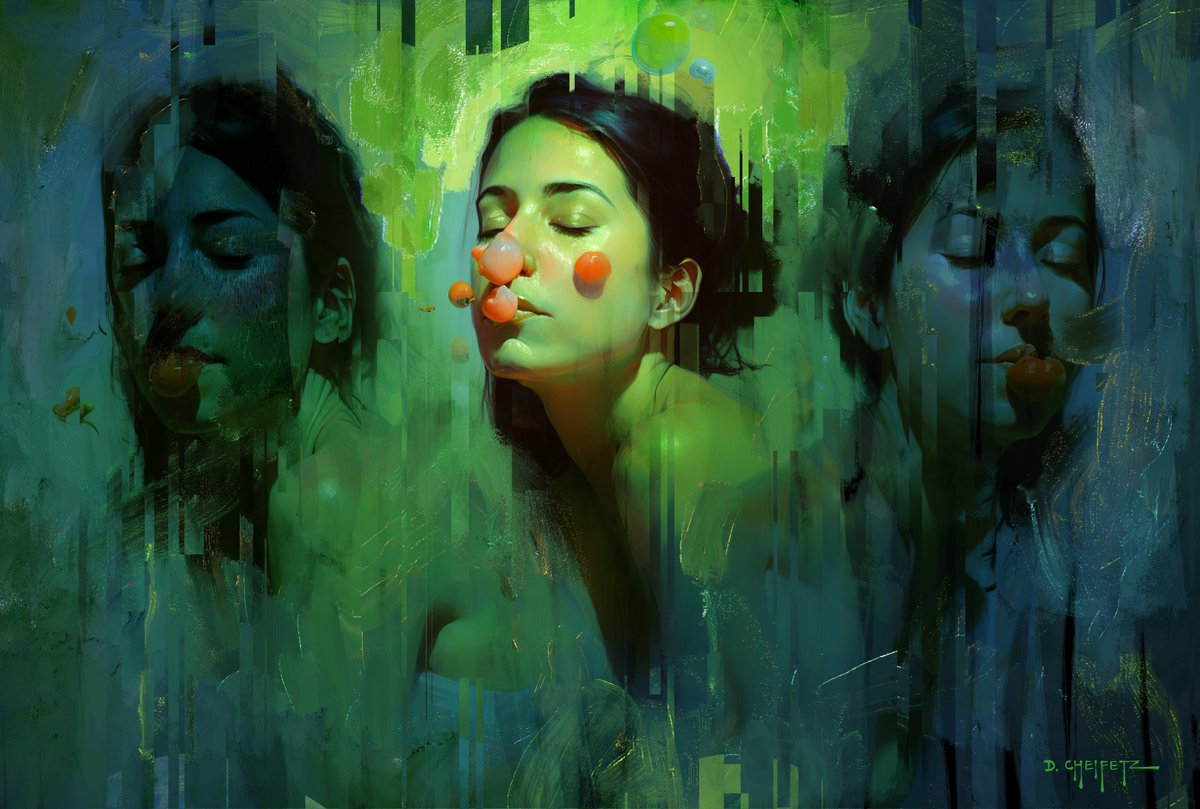 💚 Three Muses 💚

DANC 🤖🎨 15 editions
Pleased to reveal my piece for AIAD2 🔥
#AIAD #oilpainting #aiart #digitalpainting 

Drop details below 🧵⬇️