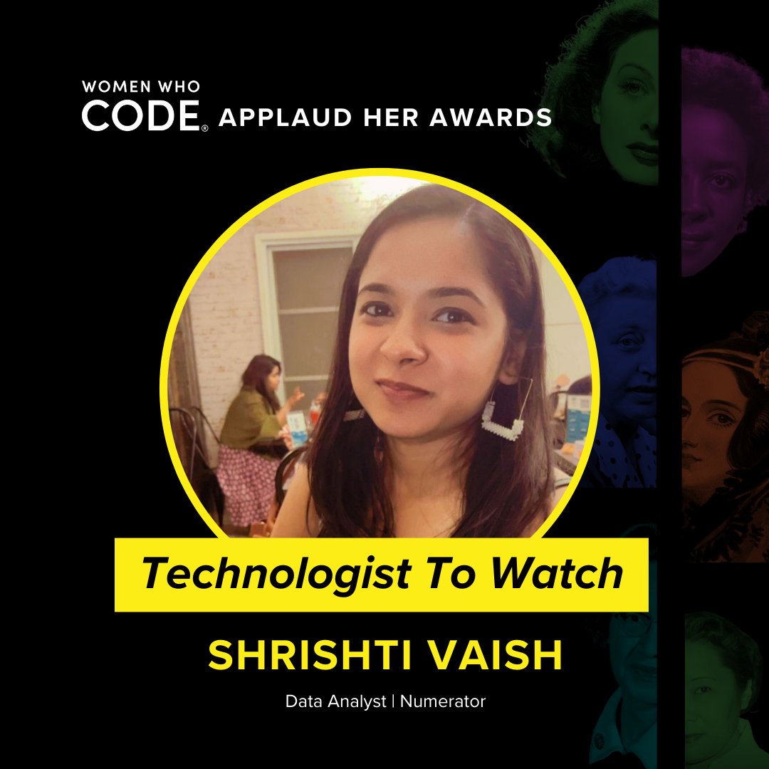 ShrishtiVaish's tweet image. I have officially been named as a part of this year’s @WomenWhoCode Technologists To Watch list! Thank you for this designation and the honor of being featured in company with such amazing technologists.
code.womenwhocode.com/100-technologi…
#WWCode
#WomenWhoCode
#WomenInTech
#ApplaudHer