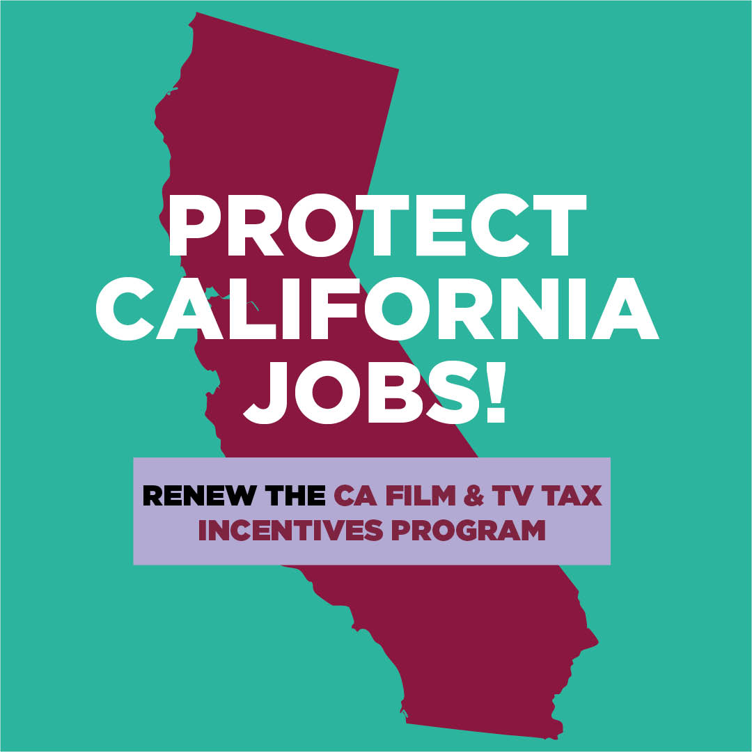 Thousands of jobs that support countless working families are created by California's film & TV industry. Extend the CA Film & TV Tax Incentives program to protect these jobs for years to come! #FilmCA @SenToniAtkins @RendonAD62