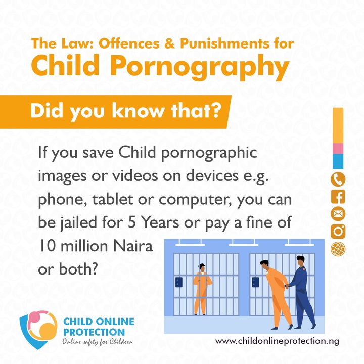 ChildonlineNg's tweet photo. Talking about #pornography does NOT rob children of their innocence. It’s one of the best ways to protect children at their tender age with Internet safety guidelines help too. Learn more >>> https://t.co/8njuEtkLMf 

#ChildPornography #ChildOnlineSafety #ChildOnlineProtection https://t.co/0XrnbZOw6b