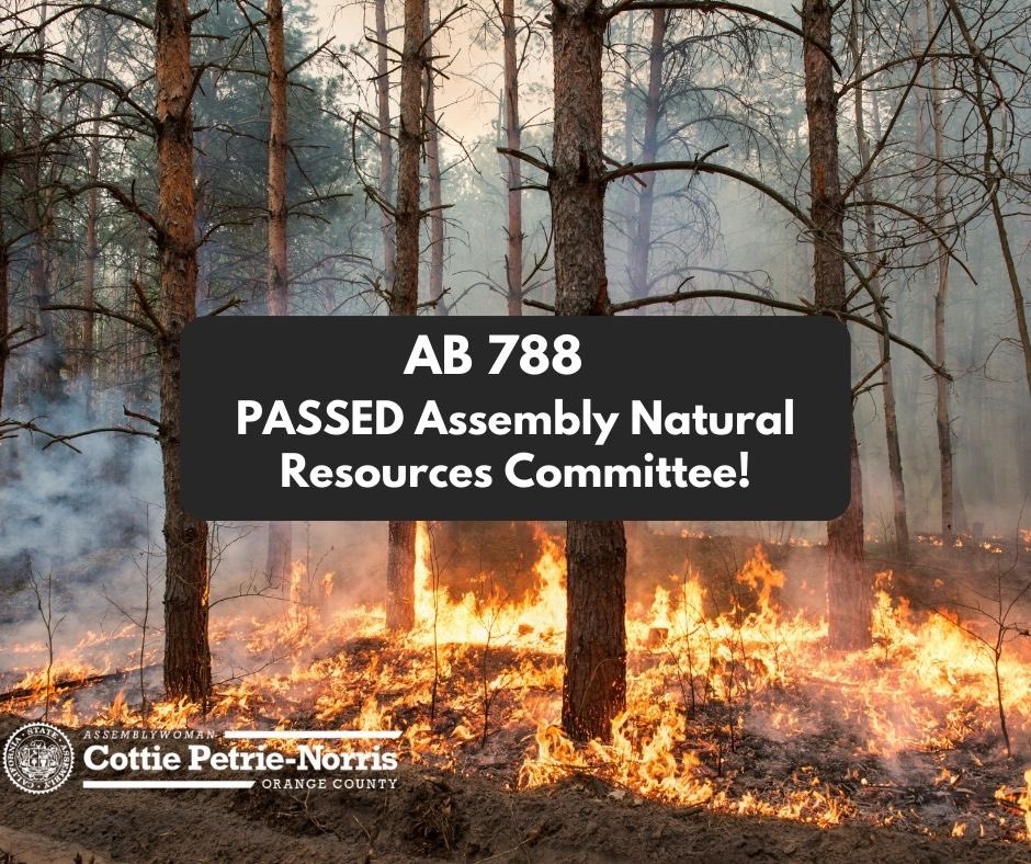 AsmCottie's tweet photo. Excited to share that my oversight bill AB 788 has passed Assembly Natural Resources. This bill will ensure that taxpayer dollars are used effectively toward reducing the main drivers of catastrophic wildfires &amp; improve the resilience of increasingly vulnerable communities.#CAleg https://t.co/yjCYKPFDZY