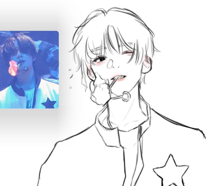 drawing the eyes to spice it up a bit fr 
