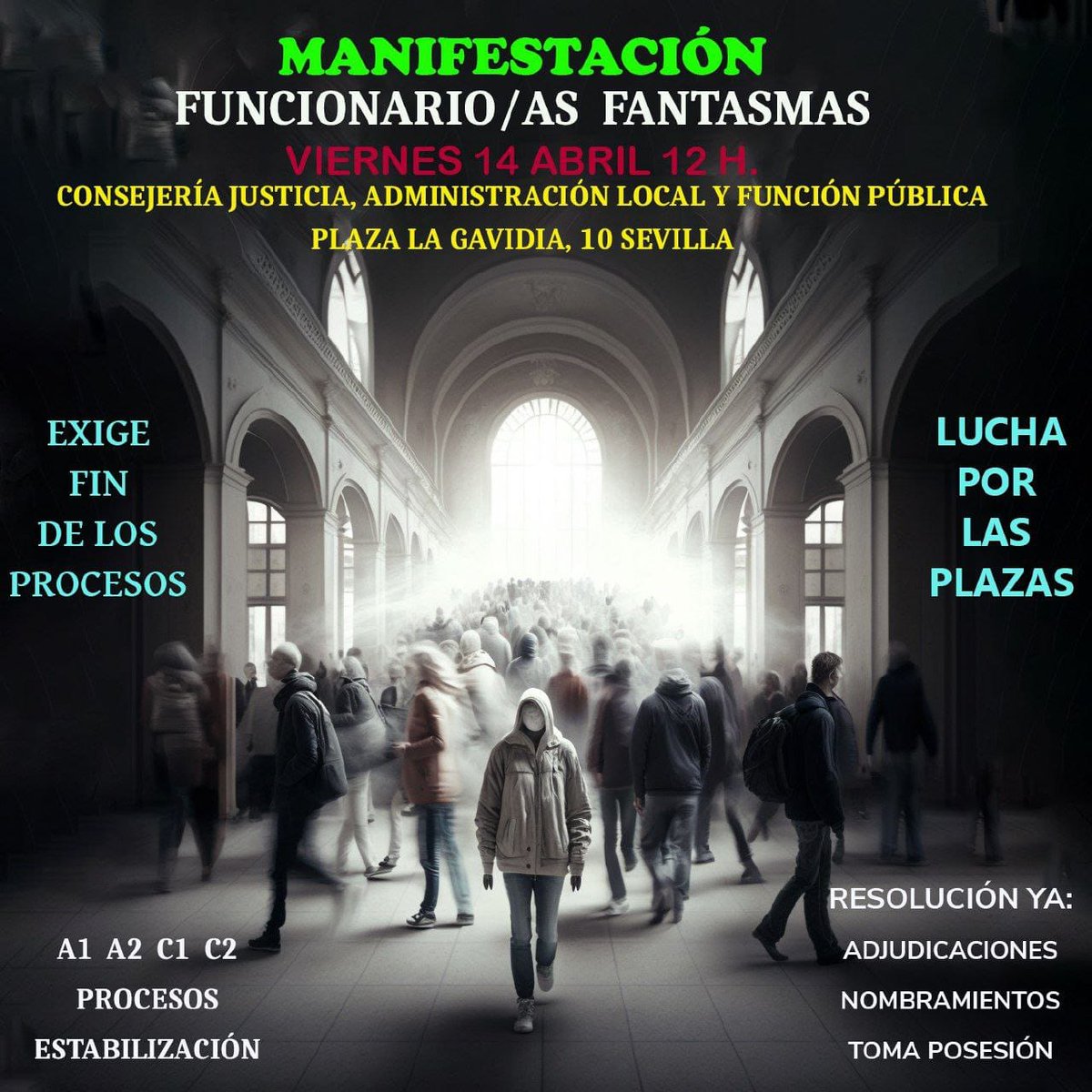 FinidiDeAlcosa's tweet photo. Queremos nuestras plazas @ja_nietob @JuanMa_Moreno. No queremos mas promesas incumplidas. @diariosevilla @abcdesevilla @elmundoes @LaVanguardia @RadioSevilla @canalsur  @OpositoresJA @OpositaJA https://t.co/QxgIBU4N6V