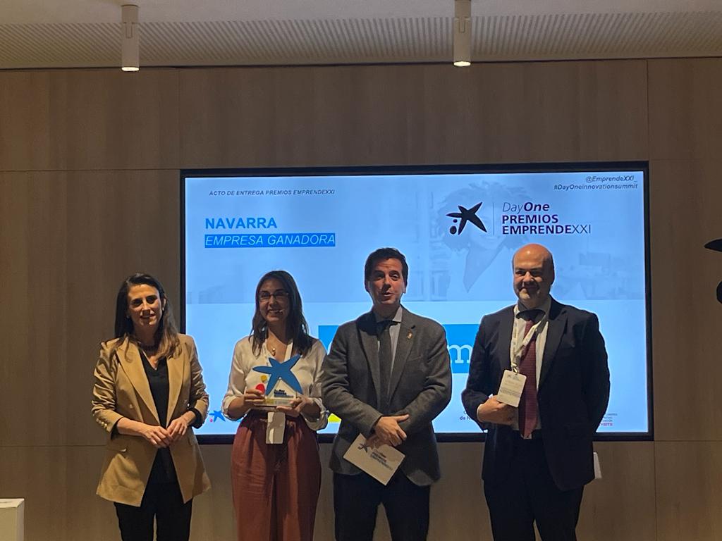 Sodenavarra's tweet photo. 🏆 Y como colofón @genbioma, firma participada de #NavarraTechTransfer (#FondoApoyadoPorSodena), ha sido reconocida con el Premio Emprendedor XXI Navarra.
Como parte del jurado queremos felicitar a las firmas que han participado y a la ganadora. ¡Enhorabuena! Zorionak! 👏👏👏 https://t.co/s7qFSnulaM
