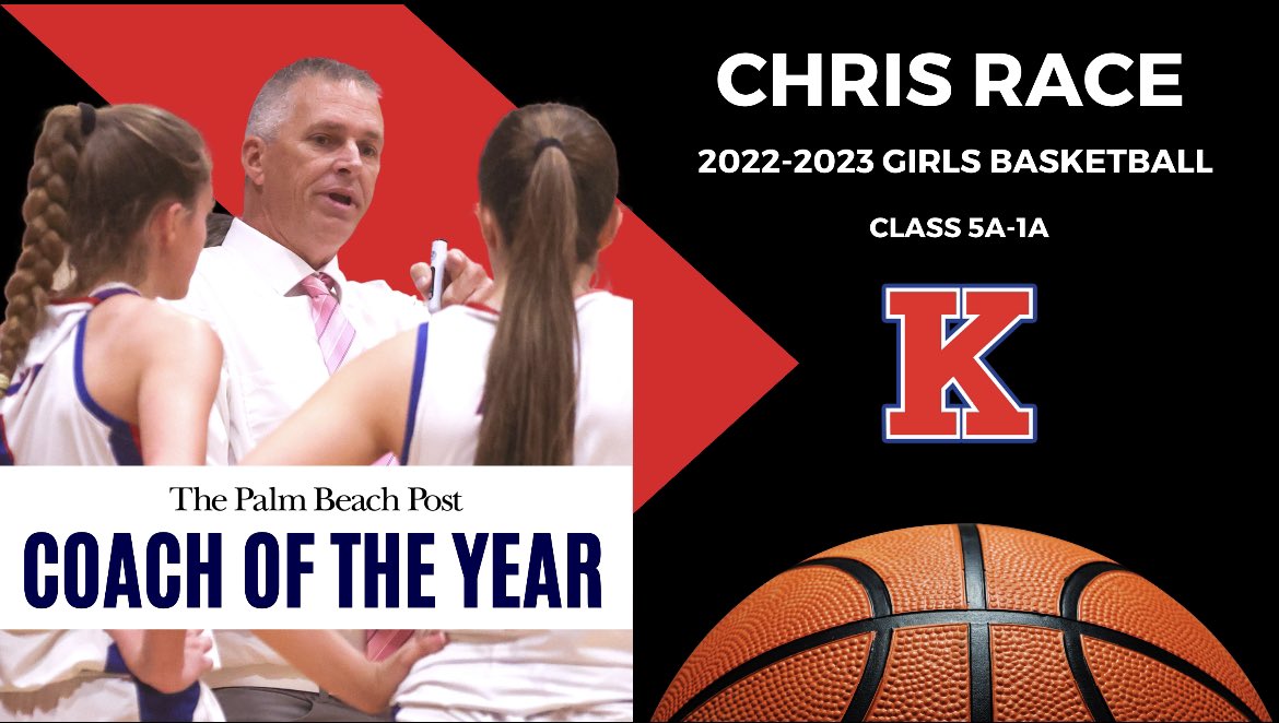 The King’s Academy Athletic Dept. (@tkalions) on Twitter photo Congrats again <a href="/CoachRace33/">Chris Race</a> of <a href="/tkalionsgirlsbb/">TKALionsgirlsbball</a> on the Coach of the Year honor!
<a href="/pbpost/">The Palm Beach Post</a> <a href="/emilee_smarr/">Emilee Smarr</a> <a href="/TKAWPB/">The King's Academy</a> <a href="/EraPrep/">New Era Prep</a> <a href="/ESPNWestPalm/">ESPN WEST PALM (106.3 FM)</a> Congrats again <a href="/CoachRace33/">Chris Race</a> of <a href="/tkalionsgirlsbb/">TKALionsgirlsbball</a> on the Coach of the Year honor!
<a href="/pbpost/">The Palm Beach Post</a> <a href="/emilee_smarr/">Emilee Smarr</a> <a href="/TKAWPB/">The King's Academy</a> <a href="/EraPrep/">New Era Prep</a> <a href="/ESPNWestPalm/">ESPN WEST PALM (106.3 FM)</a>