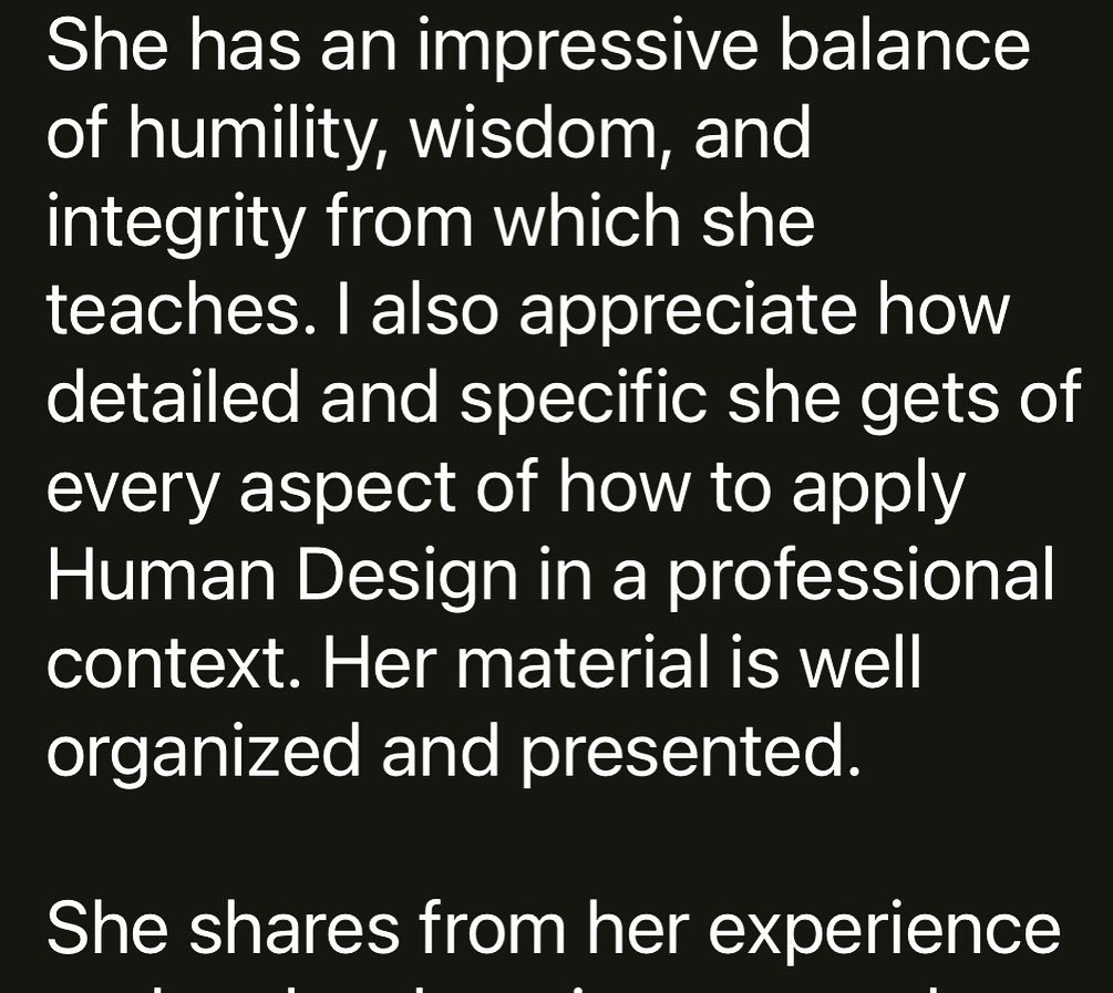 HumanDesignLife's tweet image. #HumanDesignBusiness #bg5bi @bg5bi #testimonial