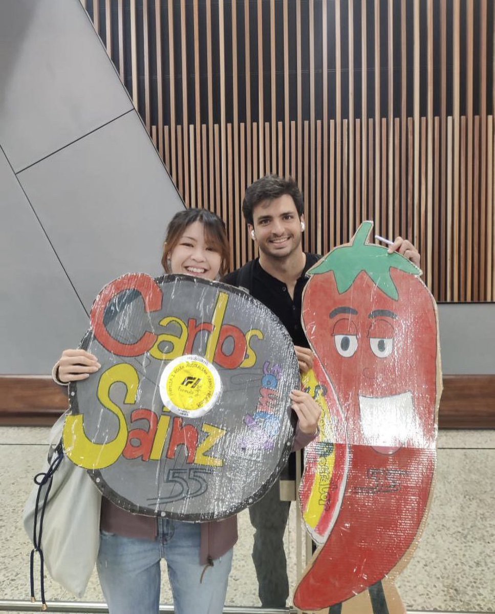 rossitocarlito's tweet image. I hope that the fan who made these signs that made carlos smile is having a very good day