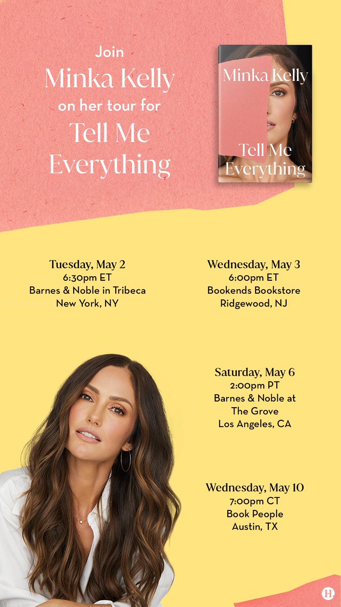 See you there! ♥️ Links to bookstore/ticket sales coming soon!