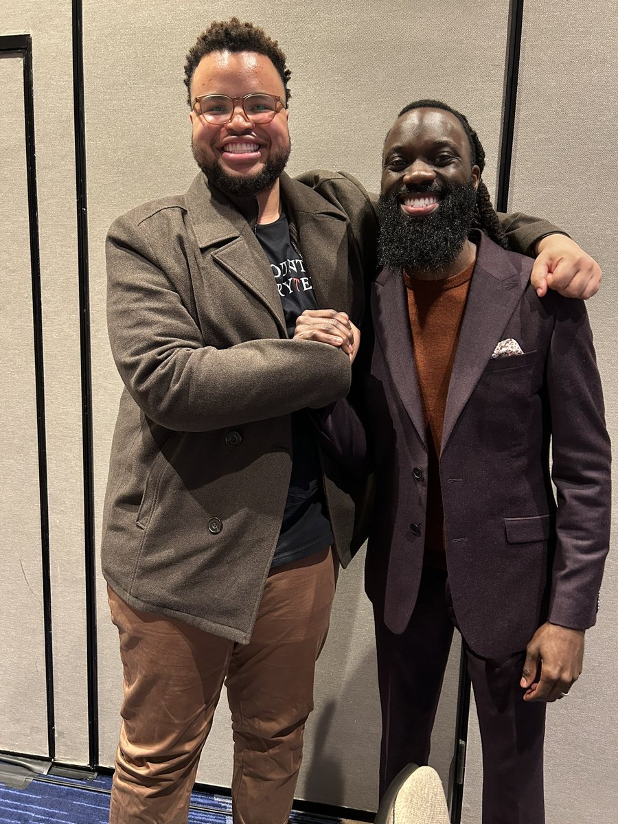 I often talk about how Black women have shaped my life and helped me embrace Black feminism. 

But there’s a small, yet mighty community of Black men who have helped me deeply with that as well. Who lead by example, and love in ways I didn’t know was possible. 

Love🖤 #ACPA23