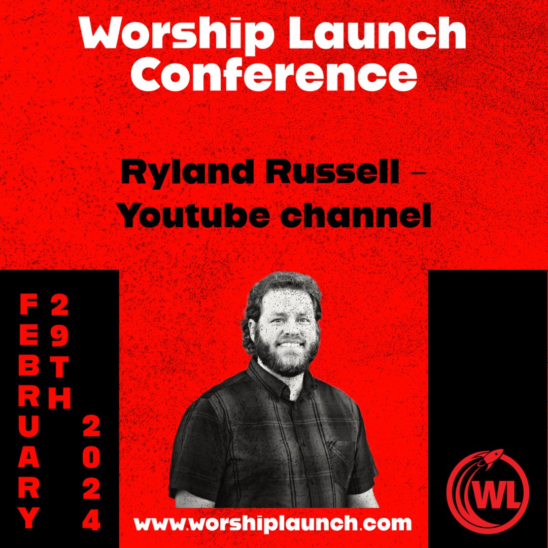 WorshipLaunch's tweet photo. We’re excited to introduce Ryland Russell as one of our breakout speakers!  If you’re a worship pastor, you’ve probably already come across his YouTube channel, but he is also an incredible worship pastor!  He will offer amazing insight for your media teams! https://t.co/h8igd4GMqq