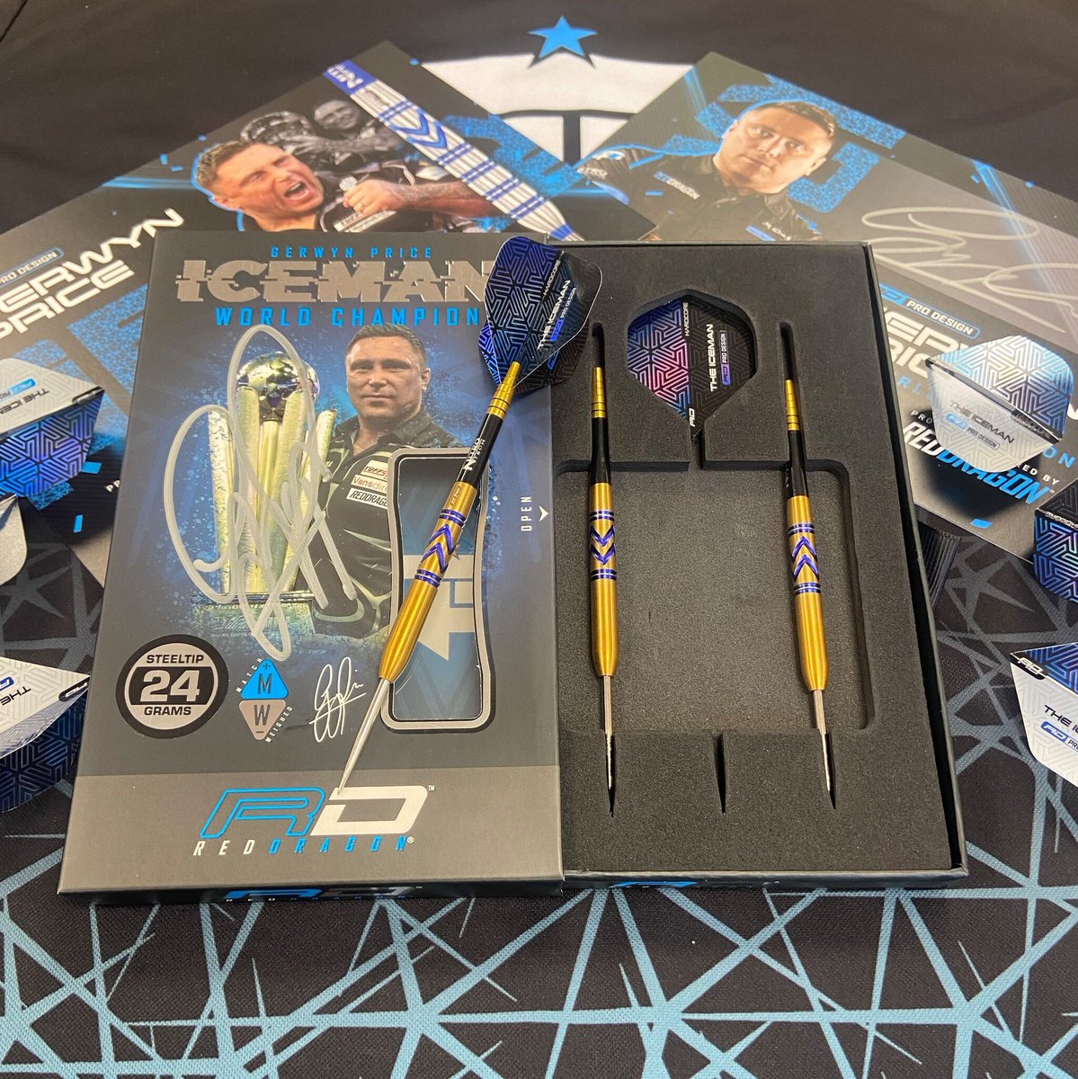 COMPETITION| Win a set of Gerwyn Price Signed Darts🎯 Celebrating Gezzy's recent form, we are giving away a SIGNED set of Avalanche Gold. TO ENTER: 1. Share this post 2. Tag a friend 3. Follow Red Dragon Darts Winner will be announced on the 4th April. Good luck! #Darts