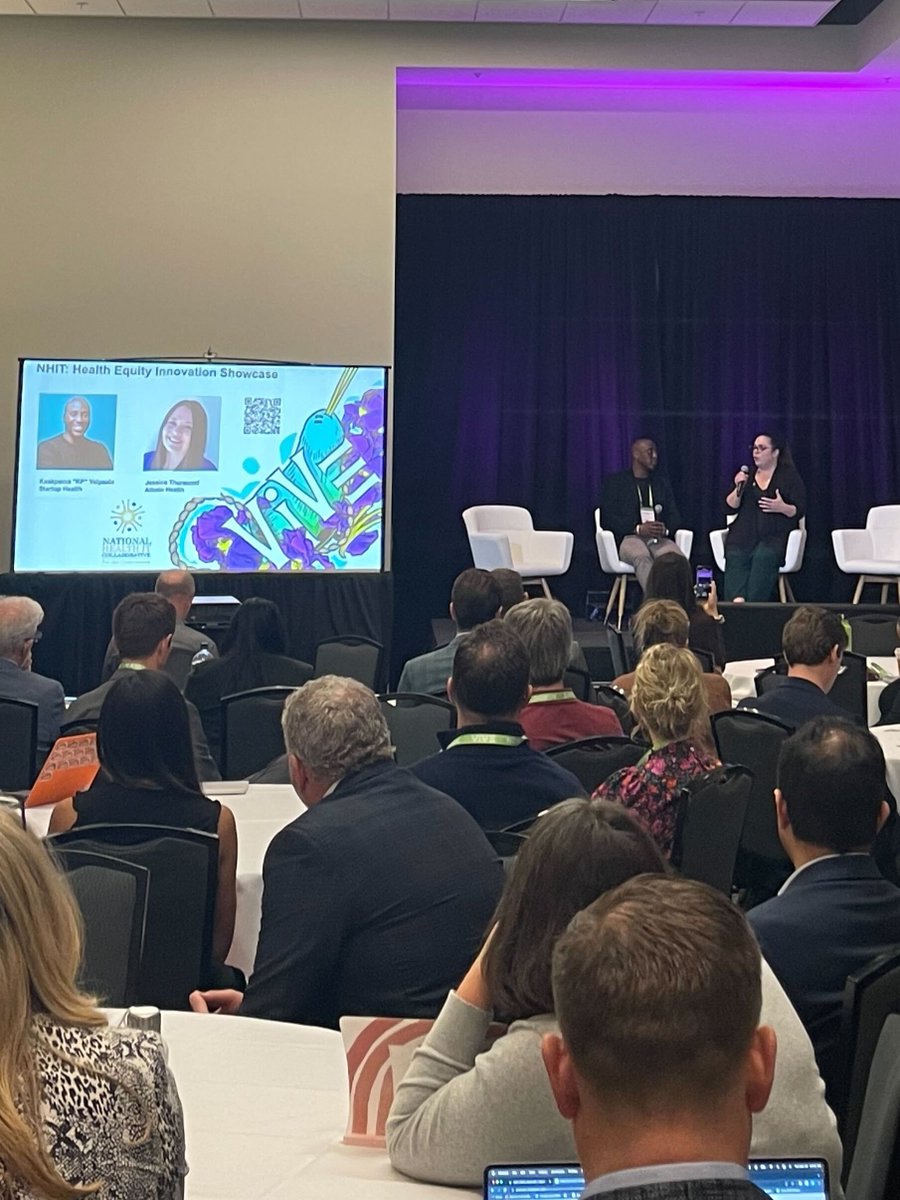 "We can have these tough conversations and it does not have to be polarizing. We may not agree in how we get to a solution, but we can agree that we need to get there." #HealthTransformer @JessicaThurmon4 of <a href="/AtheloHealth/">Athelo Health</a> 
#ViVE2023 <a href="/NHITunderserved/">NHIT</a>
