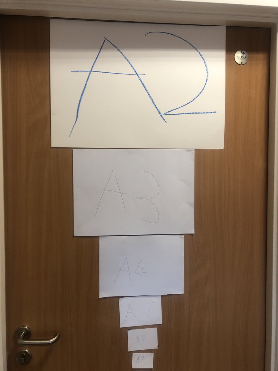 LGS_Art's tweet photo. Kyle in 1ES made us a fab display to help us with paper sizes - thanks Kyle !!! @LGS_1183 https://t.co/EMhe7RhaPm