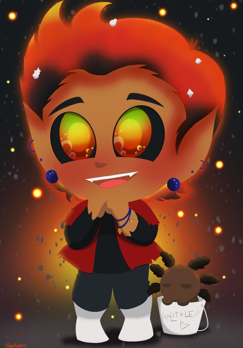 ReyesDraws's tweet photo. Ive been playing Minecraft with my boyf on switch as a way to relax and wanted to give my character some definition
so please meet Bean, he’s essentially lava that was given sentience when left in an enchanted bucket
#minecraftoc #minecraftcharacter #chibiart https://t.co/oyrTyzsziE