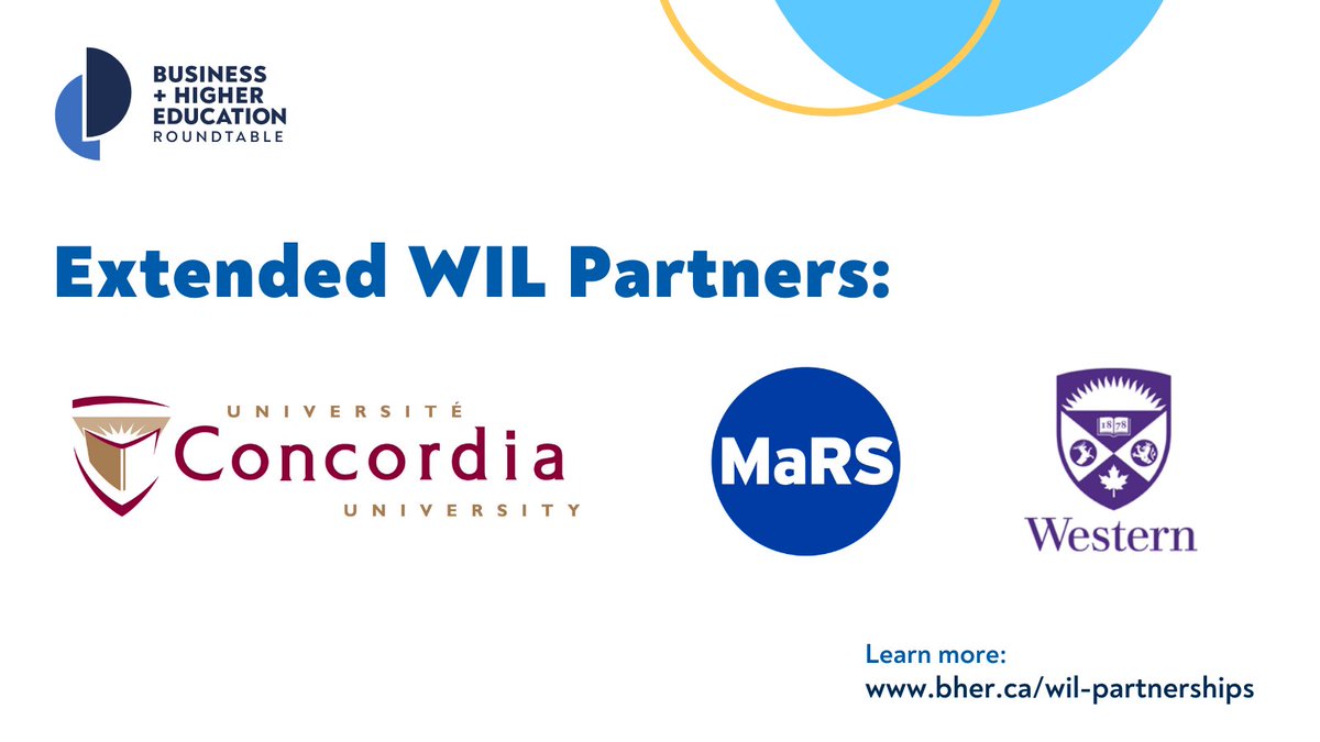 BHER is focused on supporting partners committed to creating equitable and inclusive pathways from school to work for students. Learn more about our #WIL partners, and how they’re increasing #WIL opportunities for students across Canada: bit.ly/3M69acO