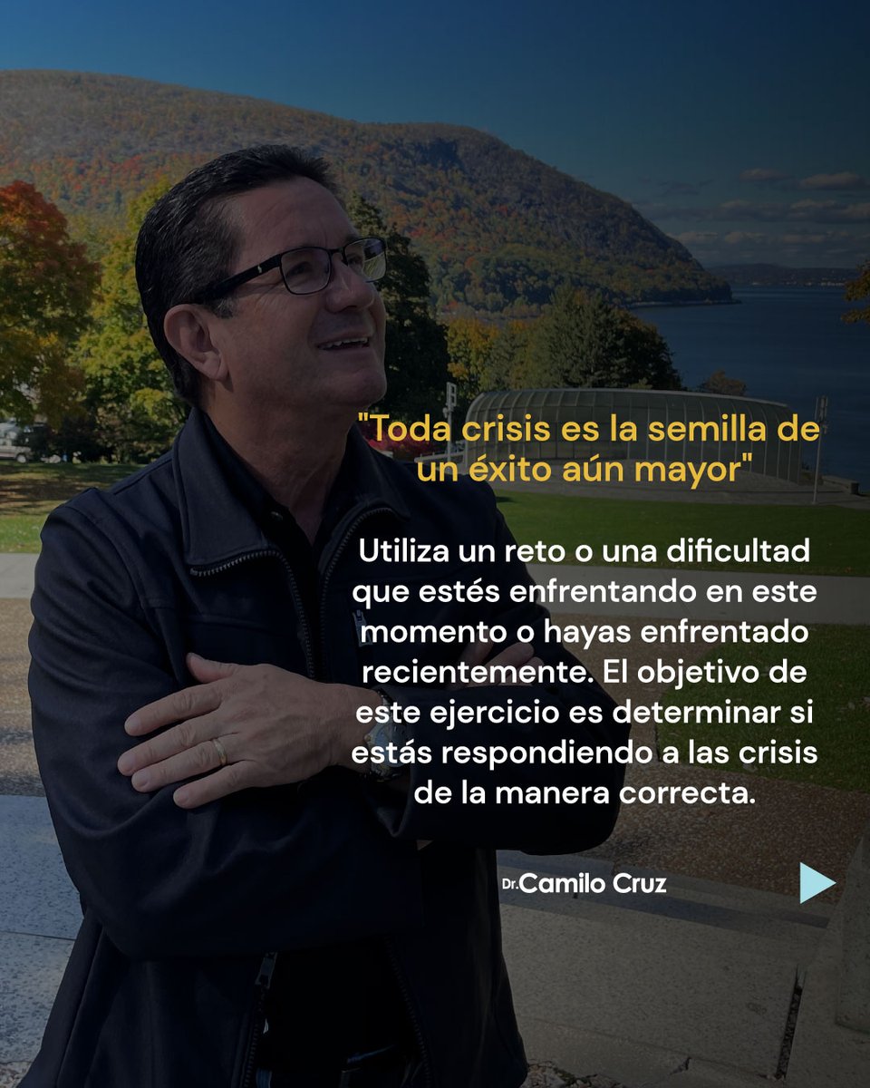 drcamilocruz's tweet image. Hoy quiero que con este ejercicio determines si estás respondiendo a las crisis de la manera correcta.

#LasTresPromesas #CamiloCruz #Libro #Interacción #motivacion #inspiracion