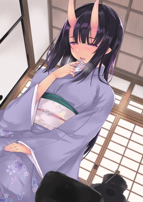 この褐色鬼娘先輩こと「月雲(つぐも)みやび」は、元々Skebの前アカウントにて月影楼さん(@Tukikagerou)のご依頼で誕生した鬼娘です。名前も決めてもらいました

それを紆余曲折を経て、今後同人誌に出すことを見据えて褐色に致しました

今回のFANBOXコンテンツもSkebのご依頼で誕生したものです 