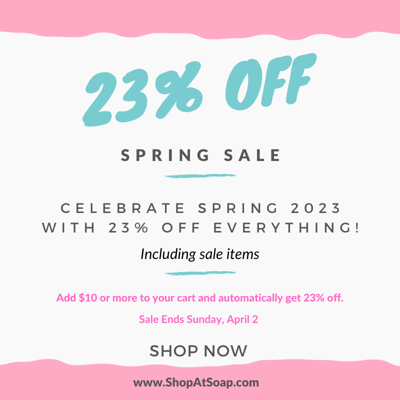 Get 23% OFF Everything! - mailchi.mp/777a6343c3a7/g… #BathAndBodySale #BathAndBody #BodyButter #BodyButters #Soap #Soaps #SoapSale #BathSalt #BathSalts #BodyOil #BodyOils #AfricanBlackSoap
