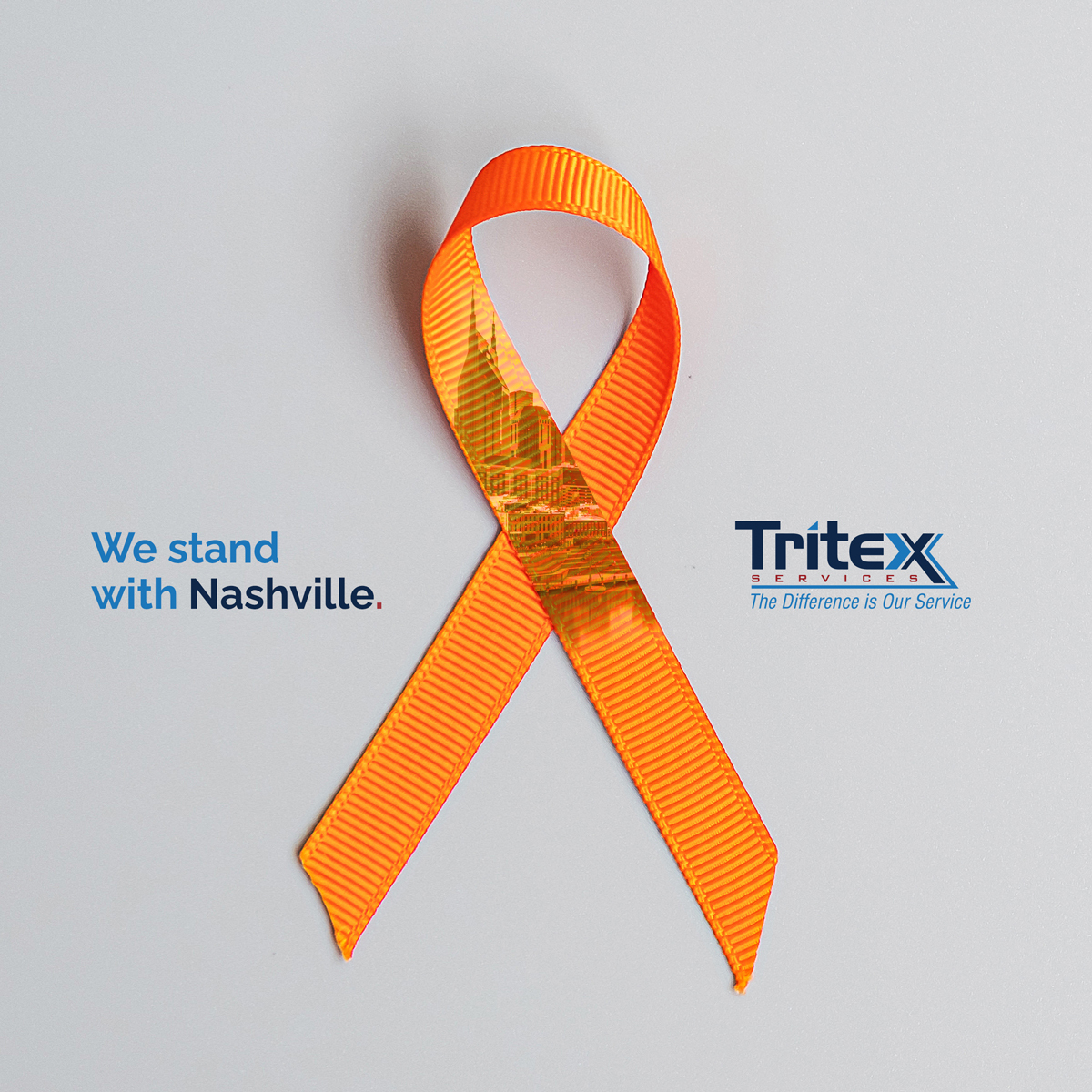 TritexServices's tweet photo. Tritex stands in solidarity with those affected by this senseless tragedy. #NashvilleStrong https://t.co/wIzmKxcTIO