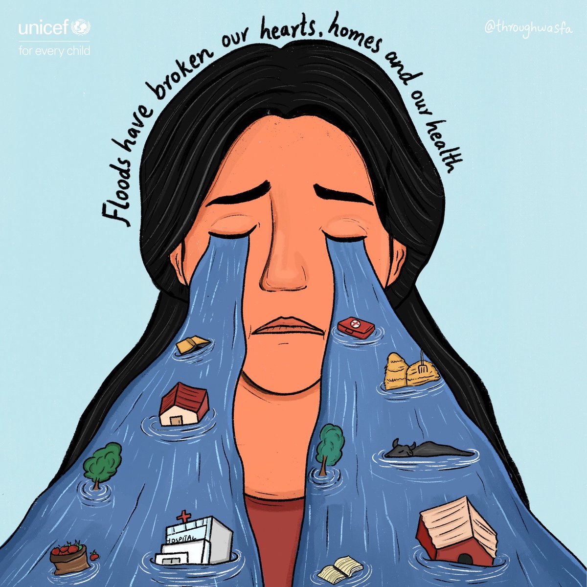 Hi, I am wasfa 

I talk about social issues! :)
Currently open to new commission work.
 #VisibleWomen