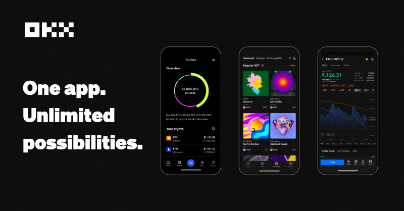 OKX is your one-stop solution for crypto: 

New to crypto? Use OKX Lite to get started. 

Into NFTs, DEX, dapps? Opt for self-custody with OKX Wallet. 

Crypto trader? Use OKX Pro to trade like a pro on the move.

Follow OKX for more.