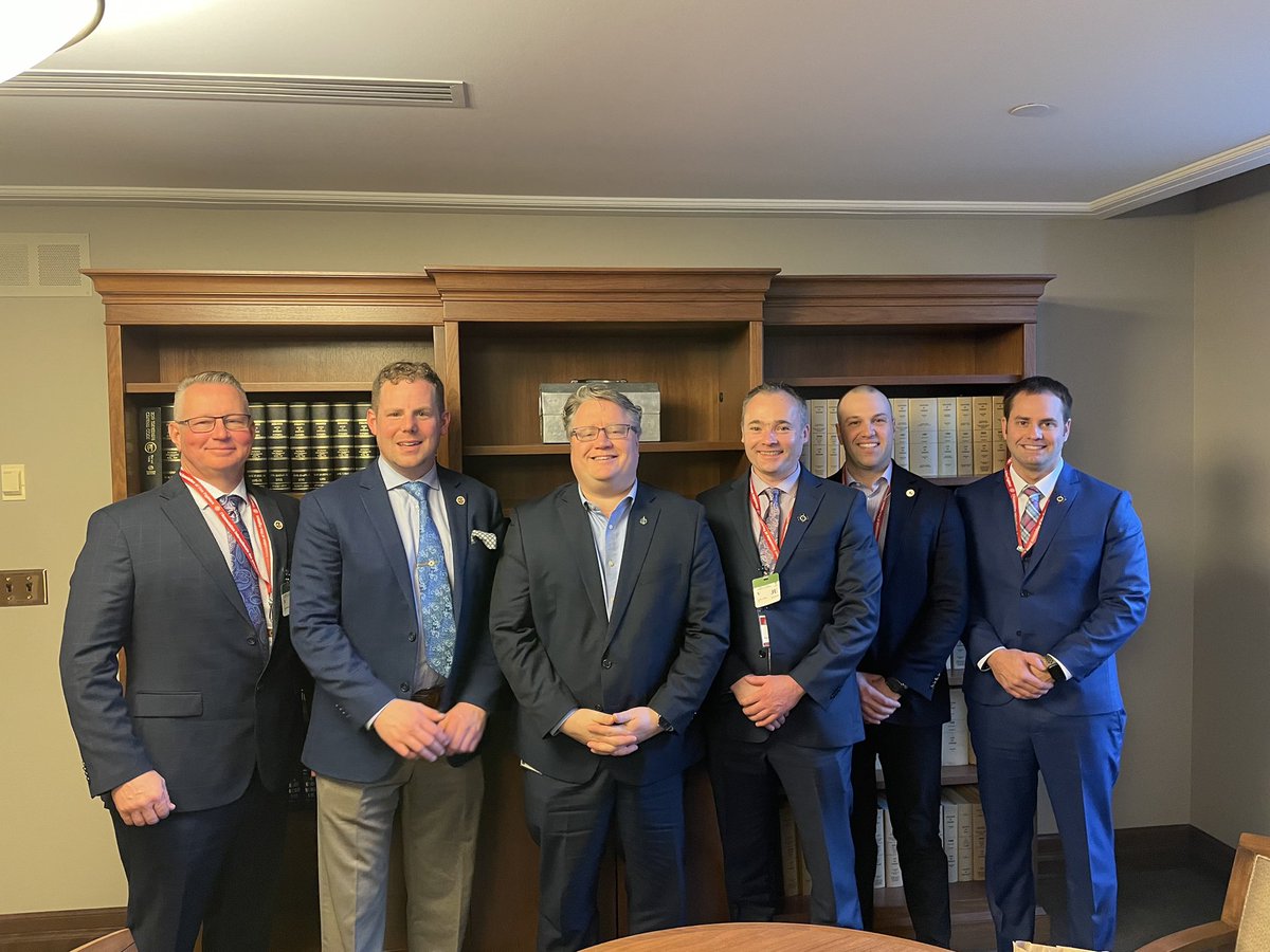 Thankyou <a href="/RichardBragdon/">Richard Bragdon</a> for your support and meeting with <a href="/IAFF1053/">Fredericton FF's</a> and <a href="/iaff3591/">iaff3591</a> Fire Fighters about eliminating toxic PFAS chemicals from our protective gear &amp; strengthening Canada's airport firefighting regulations. #iaffcdnleg #publicsafety #canpoli