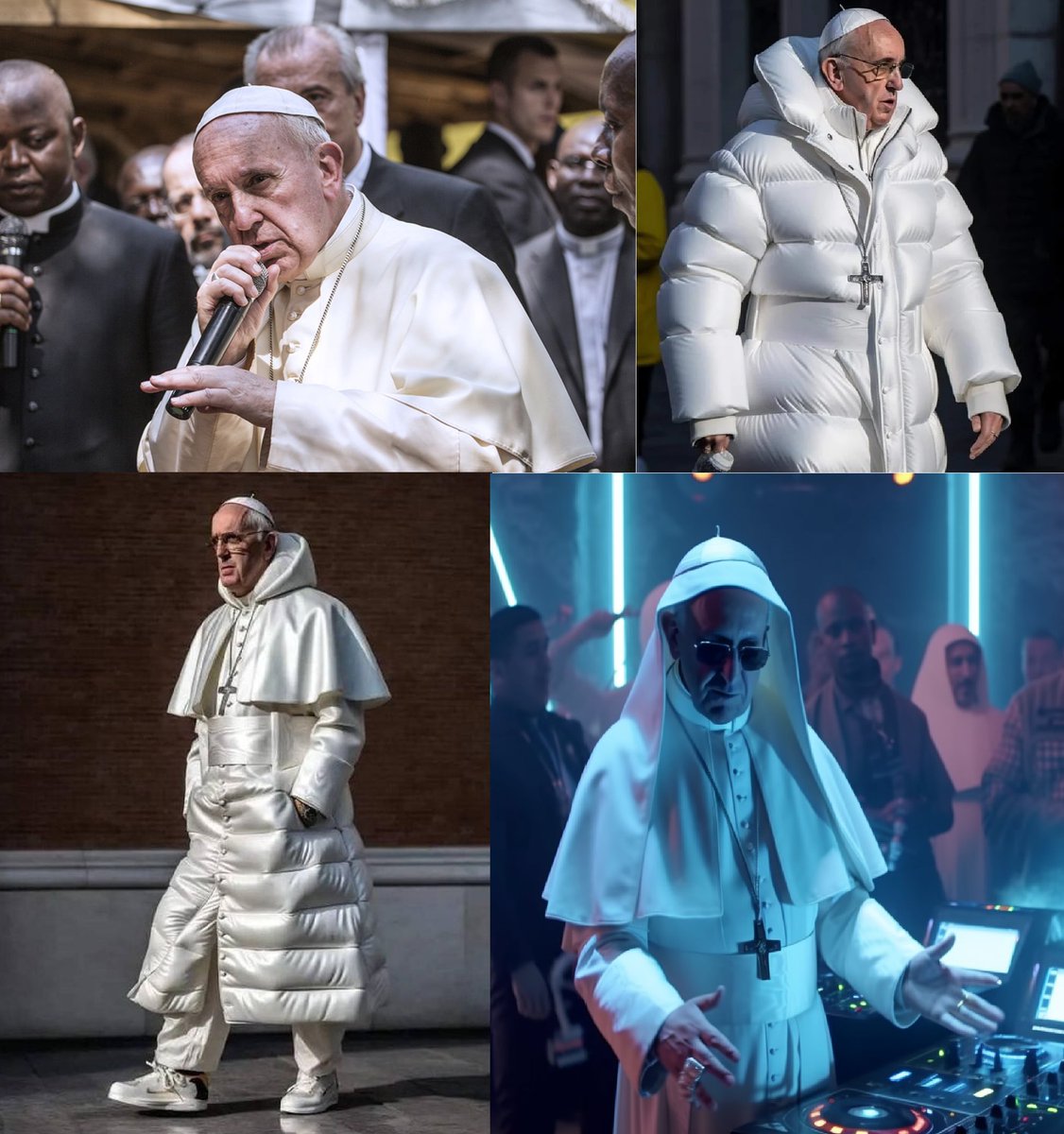 Emory Craig (@emorycraig) on Twitter photo Buckle up! Last weekend's #AI-Generated Fake Images of a Balenciaga #Pope and #Trump arrested in NYC was our first viral #AI image hallucination. Just the beginning of what's to come with major impacts on politics and society. sgq.io/qmA9kVA via <a href="/digitalbodies/">Digital Bodies</a> Buckle up! Last weekend's #AI-Generated Fake Images of a Balenciaga #Pope and #Trump arrested in NYC was our first viral #AI image hallucination. Just the beginning of what's to come with major impacts on politics and society. sgq.io/qmA9kVA via <a href="/digitalbodies/">Digital Bodies</a>