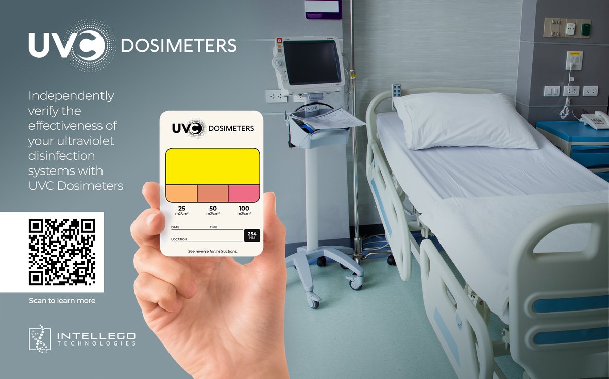 If you're using #UVC to fight C. Auris and other #MDROs in your facilities, it's time to verify that your germicidal UV devices are delivering enough energy on surfaces throughout the room. Get real-time evidence of successful #uvgi with UVC Dosimeters. uvcdosimeters.com