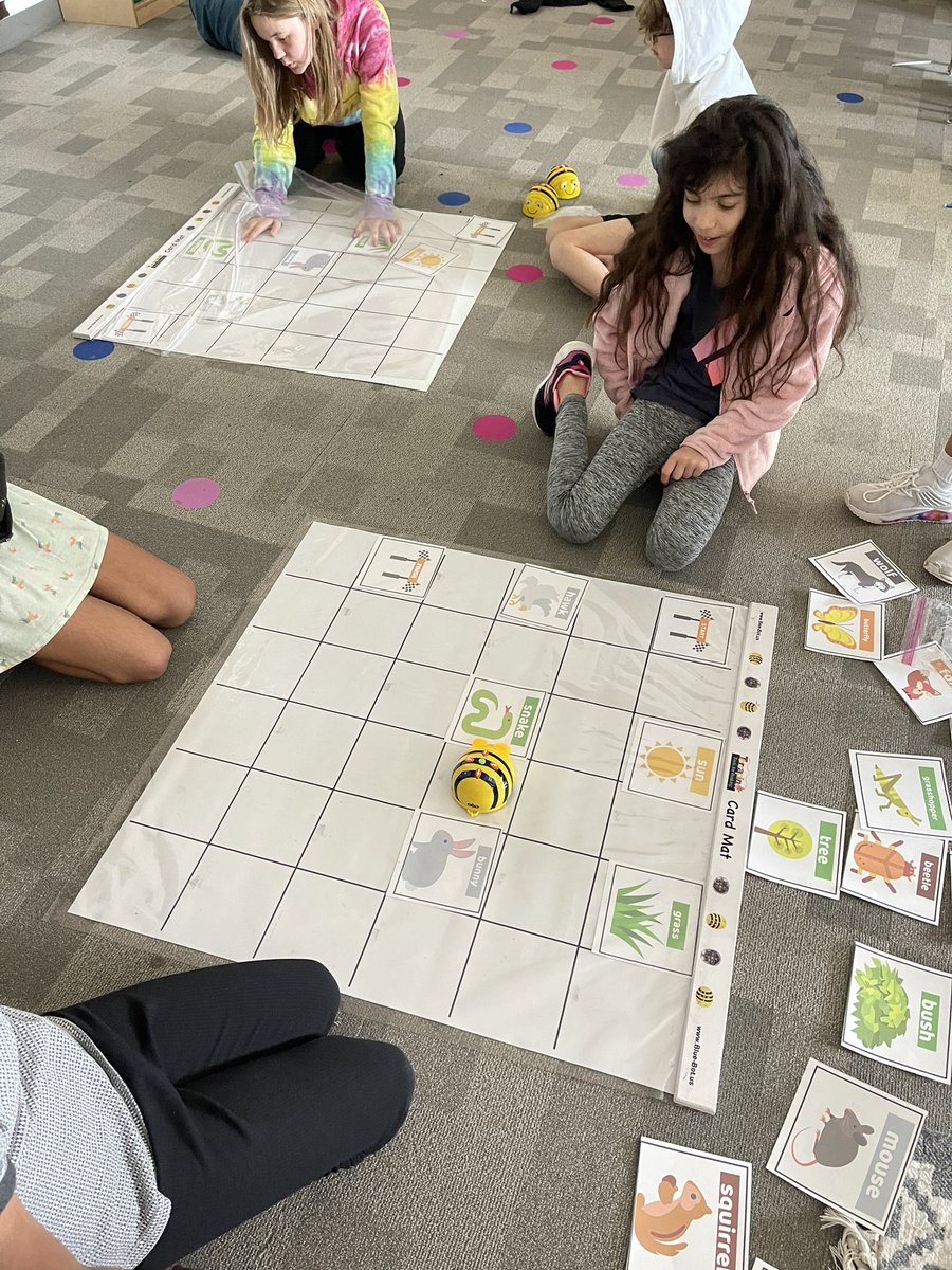 misswesterintx's tweet image. We loved using the bee-bots in this #CodingExperience to work our way review food webs and food chains! @VaughnElemFISD #VaughnSpringTraining