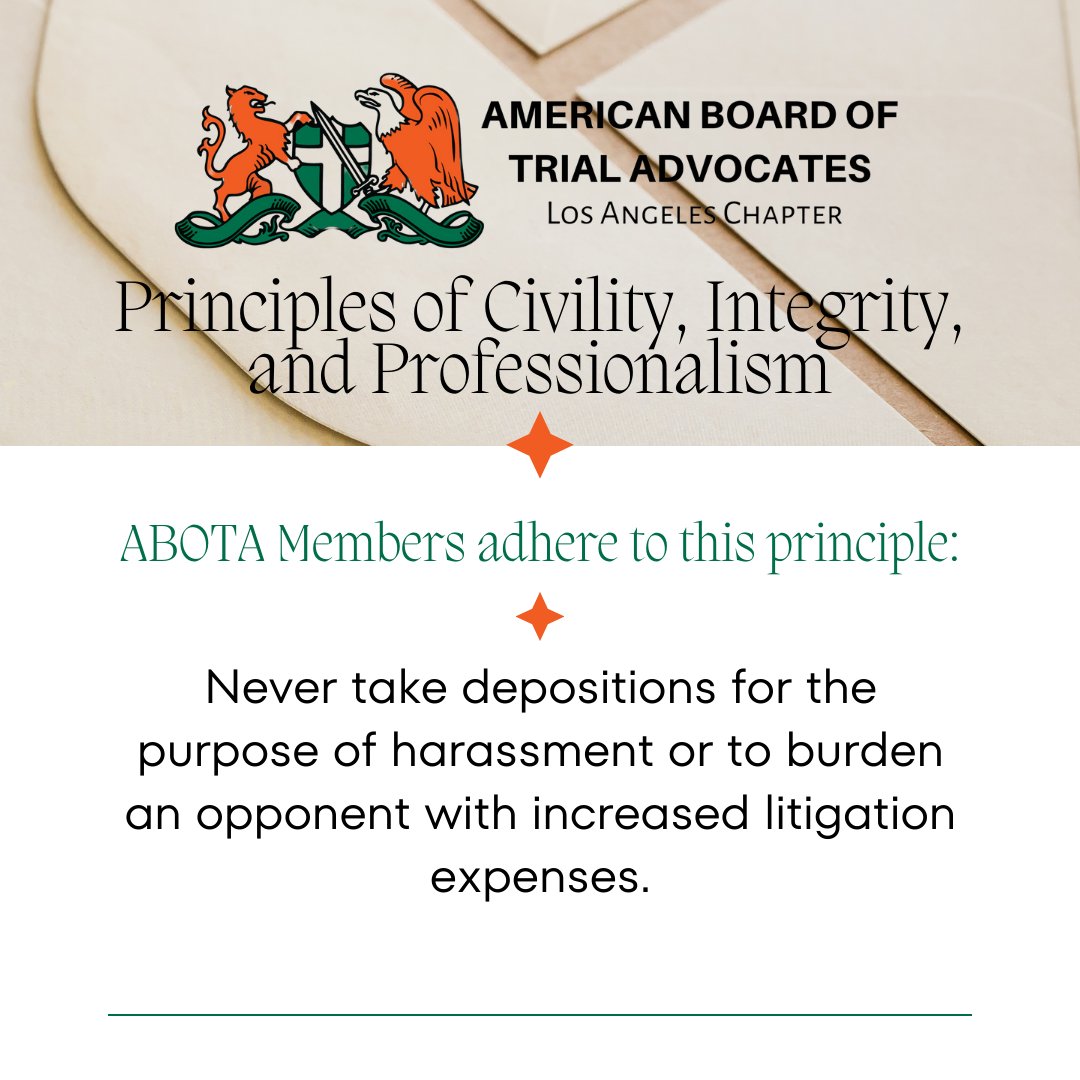 la_abota's tweet photo. #civility #integrity #professionalism #lawyers Learn more: https://t.co/wsyuVoepq4 https://t.co/JD0YD5jKcw