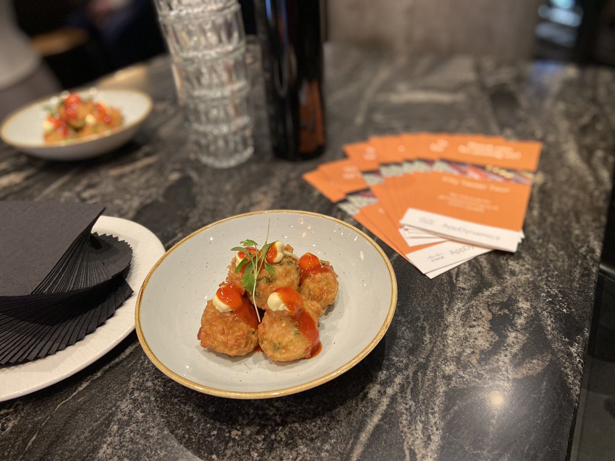 Let it begin! One delicious step at a time...our guests are in for a treat! Today’s #citytaster starts Spanish style with some tasty tapas &amp; a quick glass of chilled Fino, Manzanilla or Cava <a href="/JosePizarroRest/">José Pizarro Rest</a> @Joss_Pizzaro #LDNfoodtours
