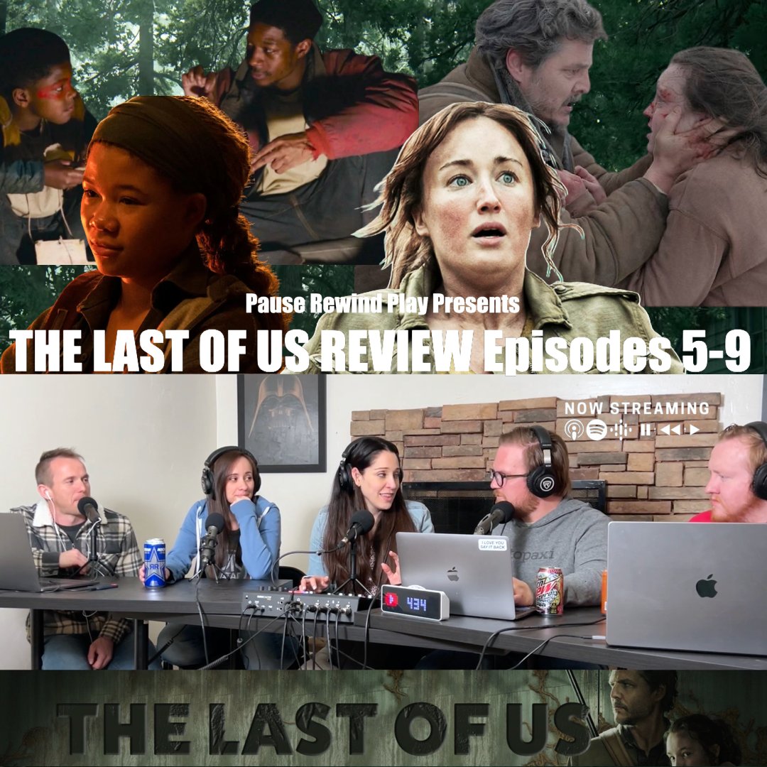 Pauserewindpla's tweet photo. New #TheLastOfUs episode up! We got the whole crew back to review the last 5 episodes of HBO's "The Last of Us" Season 1. 
.
▶️: https://t.co/gG9P4ScCMz
🍎: https://t.co/IhEsGvdcdS
🟢: https://t.co/xbqegFyuVg
.
#podcast #tlou #ashleyjohnson #pedropascal #bellaramsey #stormreid https://t.co/lqMo7vo2N7