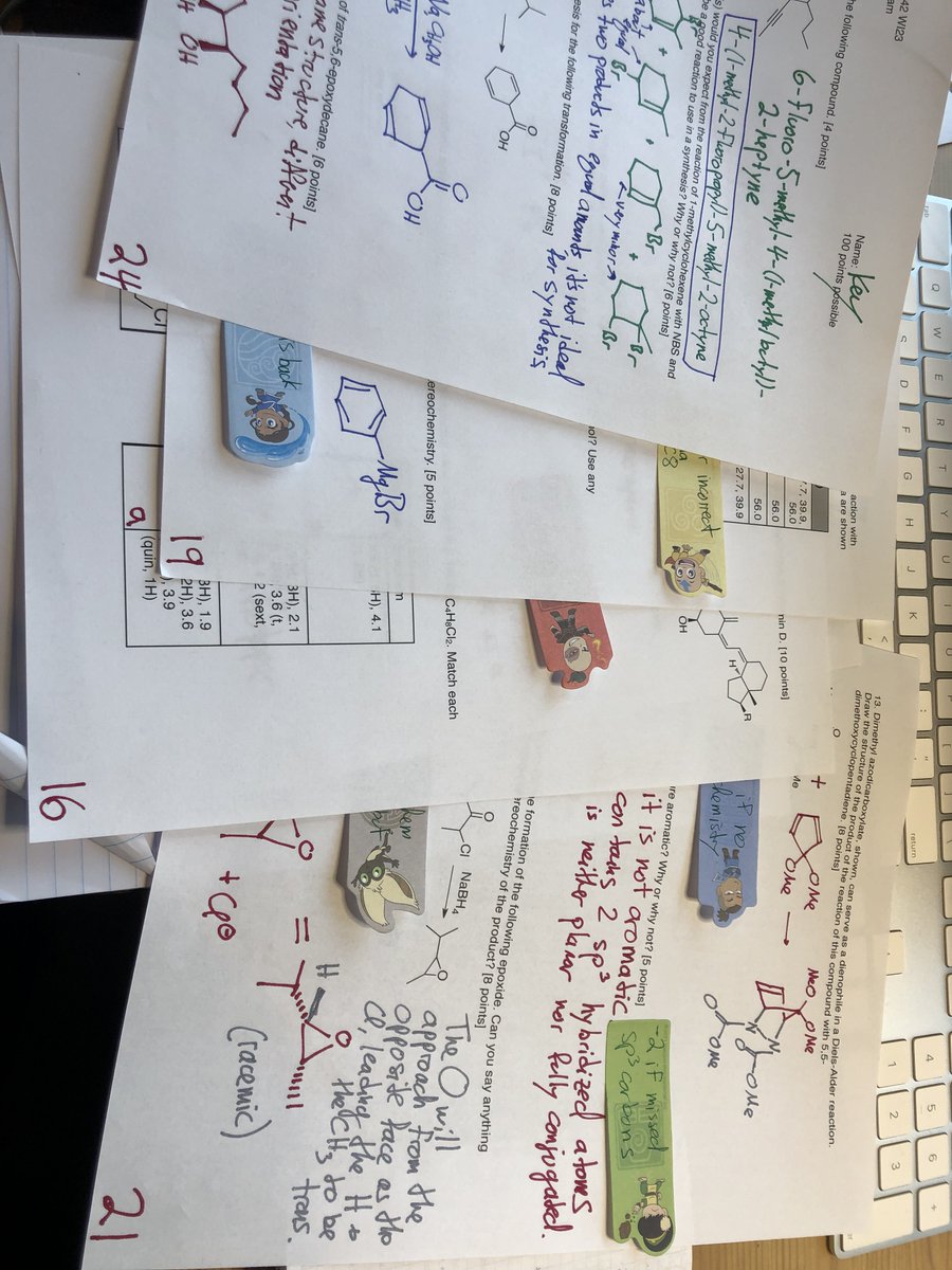 tereshkova2001's tweet image. Annotating my answer key with Avatar sticky flags for no reason than that I can. #amgrading