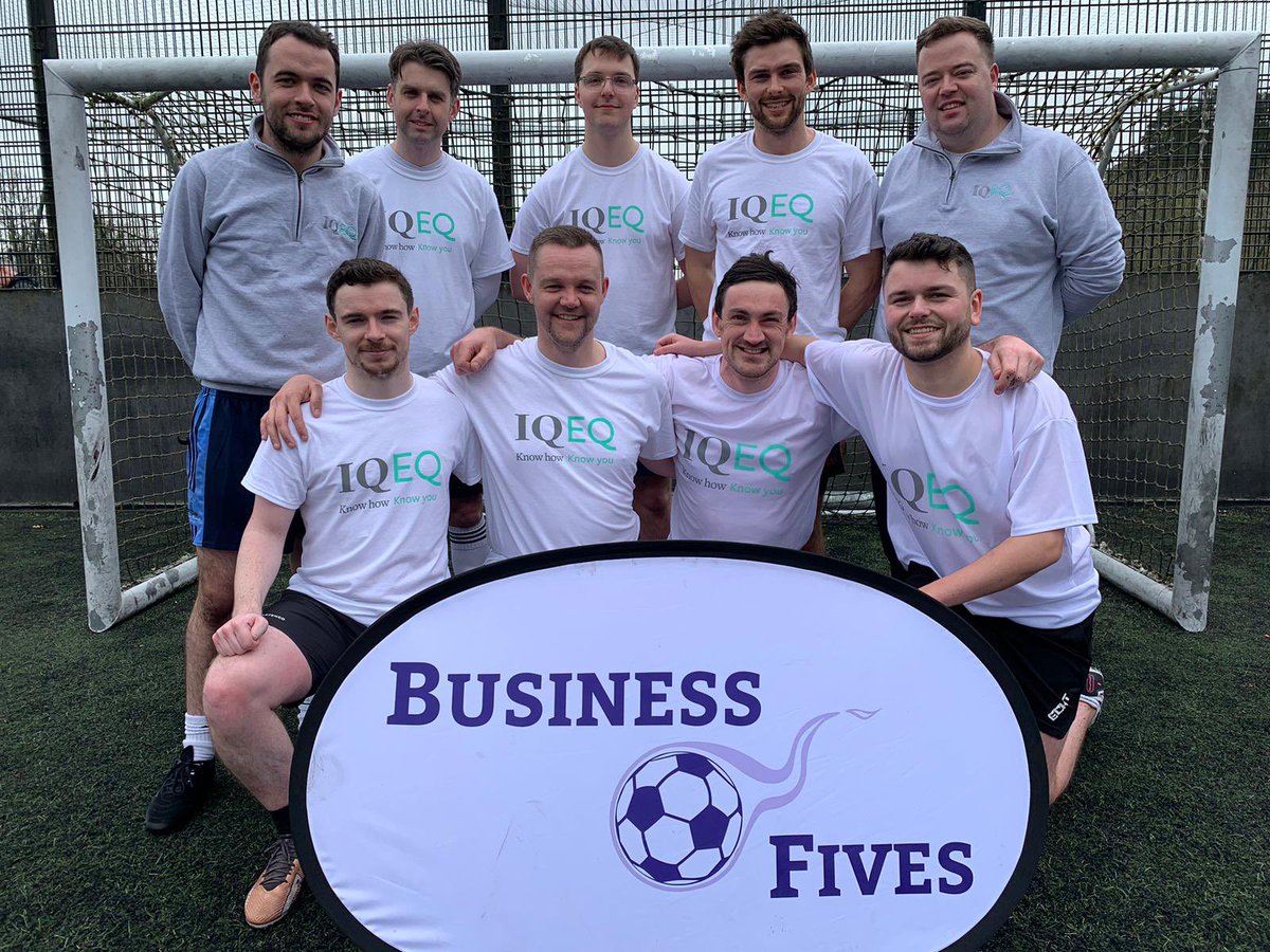 BusinessFives's tweet photo. Welcome @IQEQ_Group team to our #biz5s #Belfast event! 

Good luck to the team playing in support of @AssisiSanctuary ⚽️ 

#footballforgood #charity #networking https://t.co/NmczuT7vIB