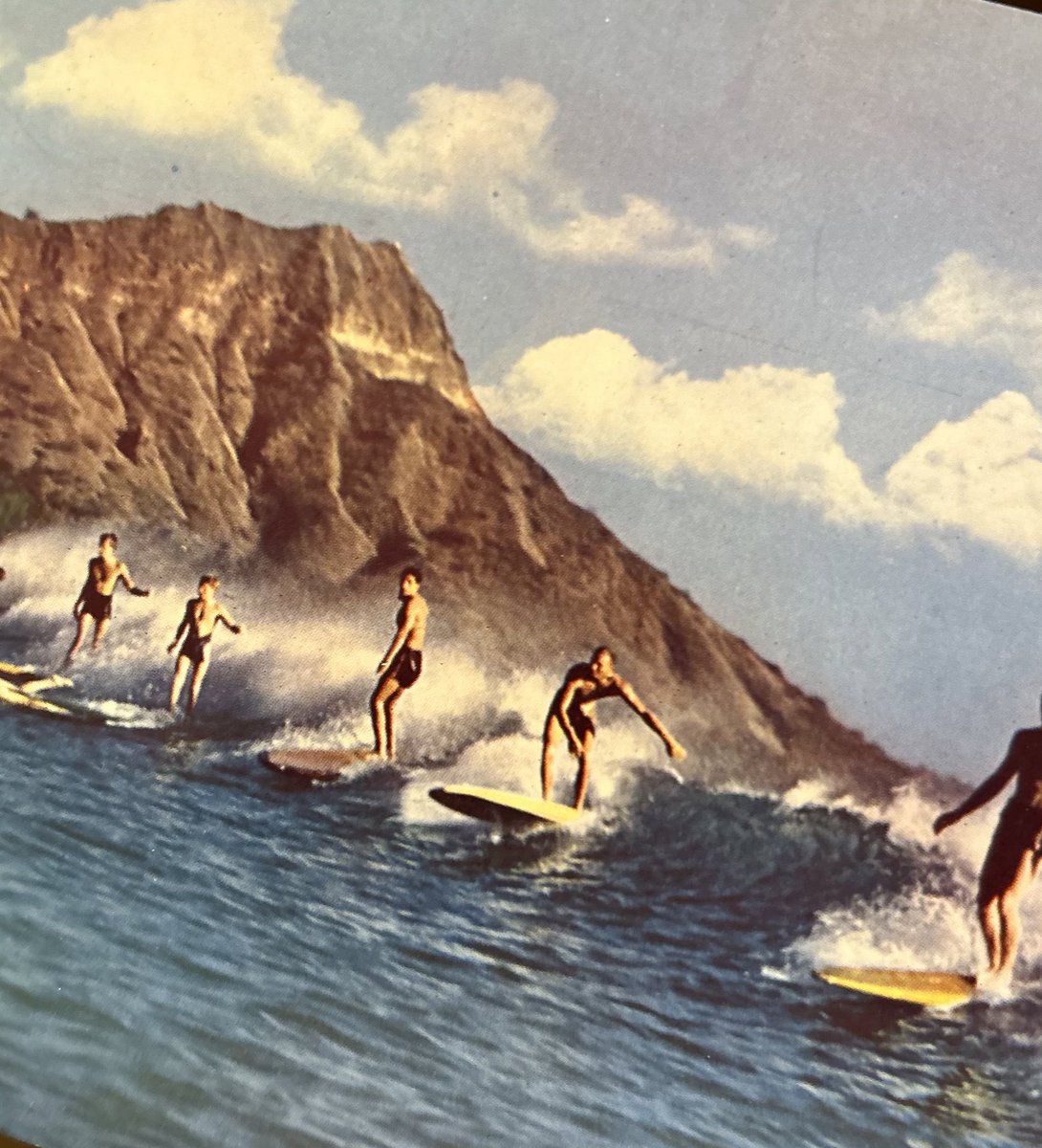 🏄 Surfs up! #vintagePostcard