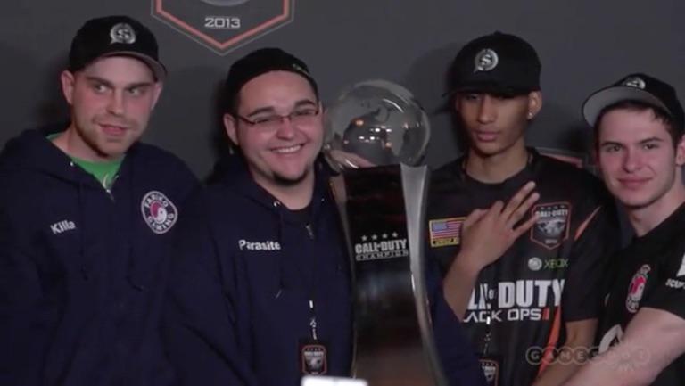 ArchivesCOD's tweet image. April 7th, 2013

@Fariko Impact were crowned your first ever Call of Duty Champions! 

First Place: $400,000

Roster:
@DKarma 
@Parasite 
@KiLLa_Sloss 
@MiRx 

@DKarma  had a 1.30 K/D and @Parasite  had a 1.29K/D. Fariko Impact had a 13-2 record on Hardpoint for the event! 

#COD