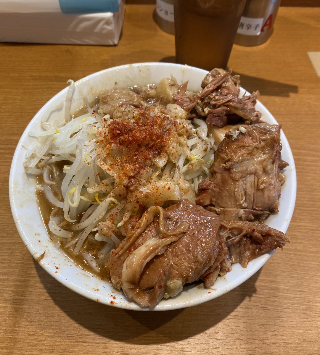 _r_humble_'s tweet photo. 池田屋　高田馬場店さん
麺少なめアブラ
ずっと行こうとしててようやく行けました🙏 https://t.co/zuJdtPo5Uj