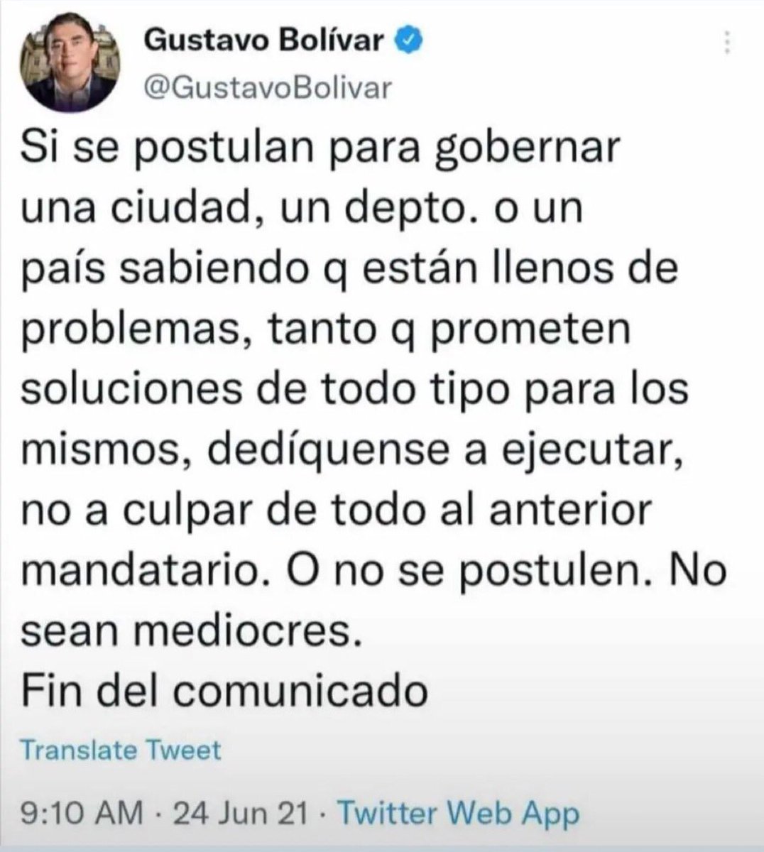 claudioabel2's tweet photo. @GustavoBolivar Fin del Comunicado. ! https://t.co/19Rg66licr