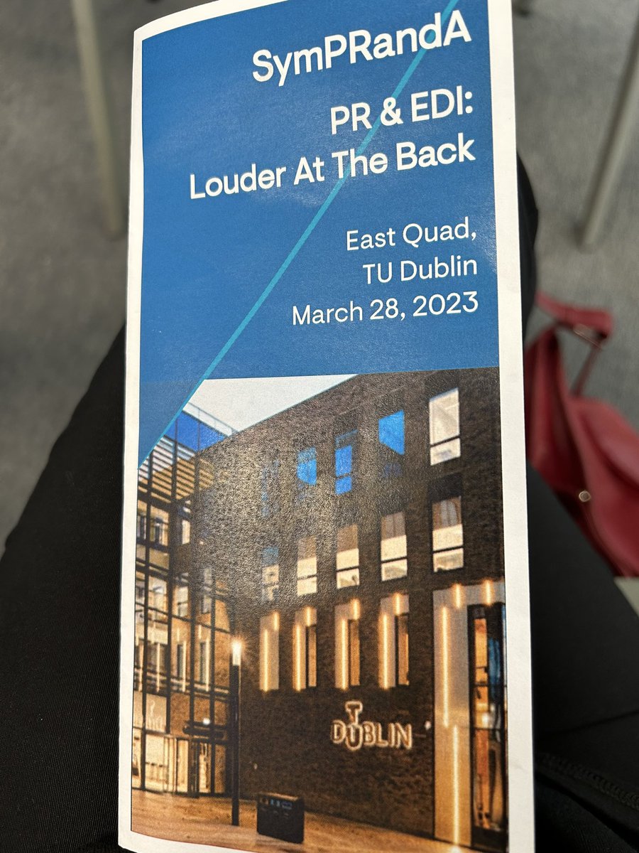 I was delighted to present a paper at a conference today on Equality, Diversity and Inclusion in Public Relations, at TUD Grangegorman.  Thanks to Dr Kevin Hora and his MA students at TUD for organising it and inviting PR&amp;Media students from <a href="/SETUIreland/">South East Technological University</a> <a href="/TUDGrangegorman/">TU Grangegorman</a>
