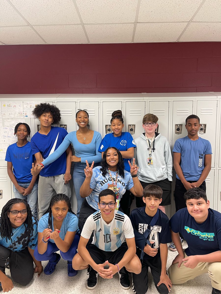 Wearing blue to support Anti-Vaping Awareness Week! #TMSPantherPride