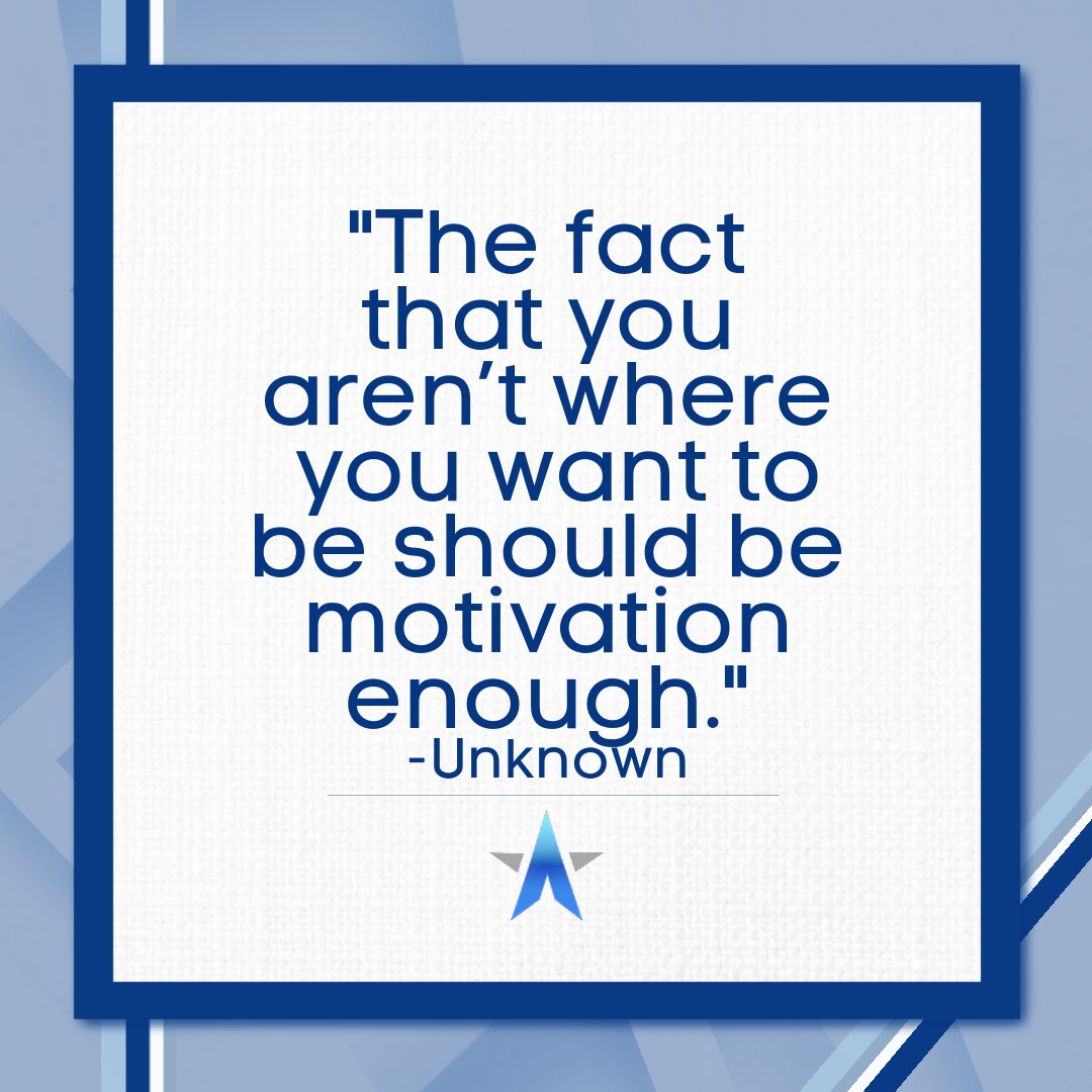 DiamondAdvanEdg's tweet photo. "The fact that you arenโt where you want to be should be motivation enough." -Unknown
#motivationquotes #quotes #motivationquotes #diamondadvanedge #team #goals #growth https://t.co/e6o41gdPVA
