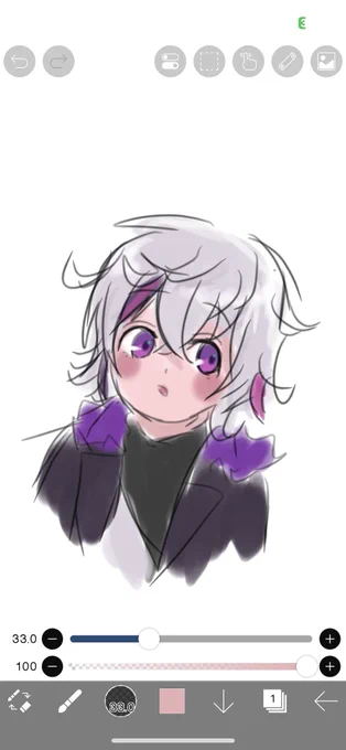 どんなペンか試すために描いたぷわ 