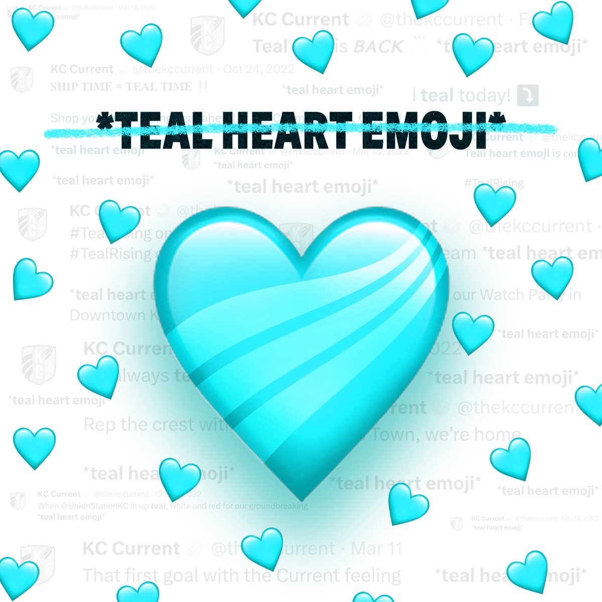 thekccurrent's tweet photo. THE TEAL HEART IS LIVE LFG 🩵🩵🩵

Rip to “*teal heart emoji*” https://t.co/703RdvHDHw